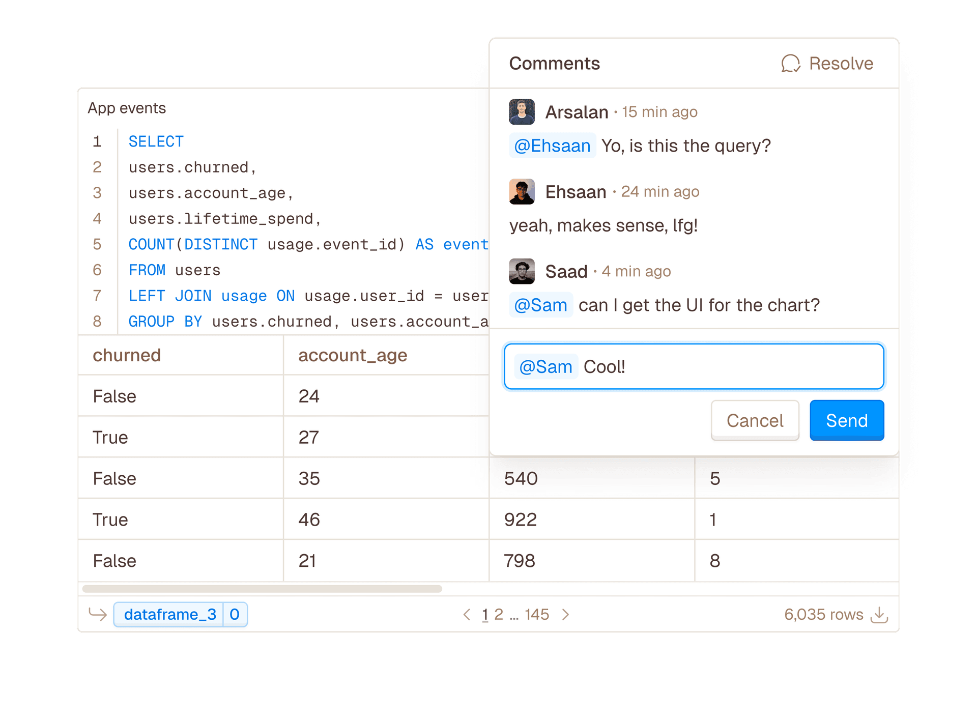 Comment feature
